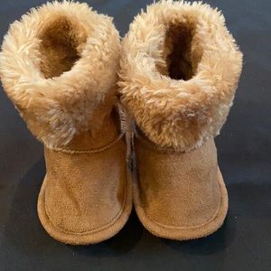 Brown Fuzzy Boots